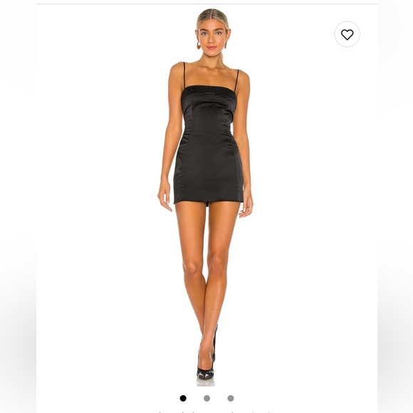 Guizio Satin Mini Dress - Picture 1 of 5